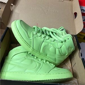 Nike Air Jordan 1 High Lime Green Sneakers